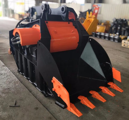 kopen 1-8m3 High Strength Steel Excavator Rock Crusher Bucket 350 Bar online manufacture